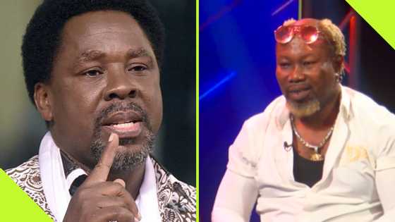 "TB Joshua's poster prevented my girlfriend from attacking my ex" - Ghanaian boxer Ayittey Powers