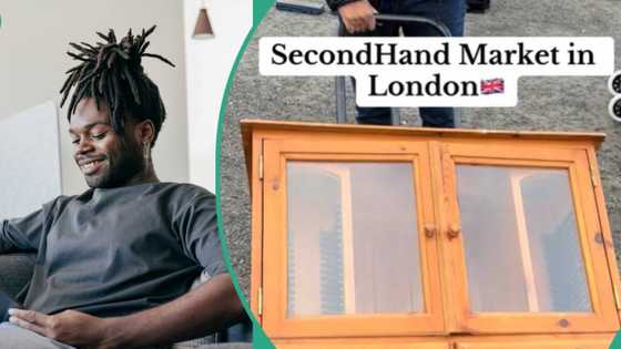 Nigerian man in UK shows his incredible discovery, he finds shop where they sell vintage items