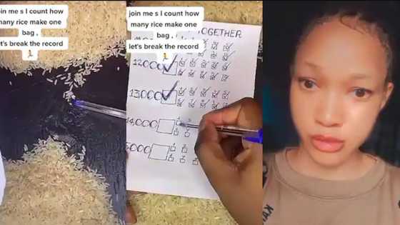 Rashin Aiki Ko Kwakwaf: ’Yar Najeriya Ta Bude Buhun Shinkafa, Ta Fara Kirge Don Sanin Kwaya Nawa Ne a Ciki