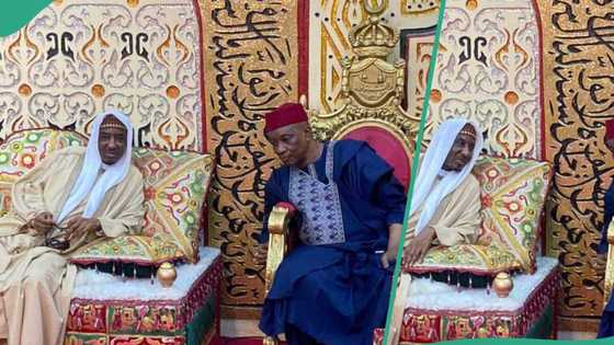 Duk da umarnin kotu da ke neman sauke Sanusi II, Mataimakin Gwamna ya gana da Sarki