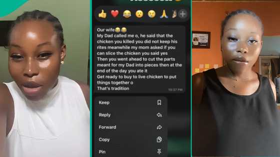 Lady cries out, shares WhatsApp message she received after cooking for her Igbo lover's mother