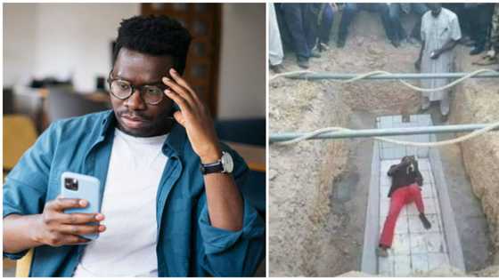 "No burial until my full payment": Gravedigger enters tomb during burial ceremony over his money