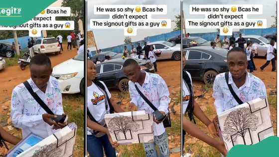 “Na who deposit go withdraw”: Young man receives surprise gift from girlfriend on graduation day