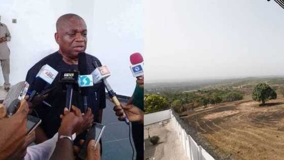 Security operatives put out wild bush fire close to Orji Uzor Kalu's country home