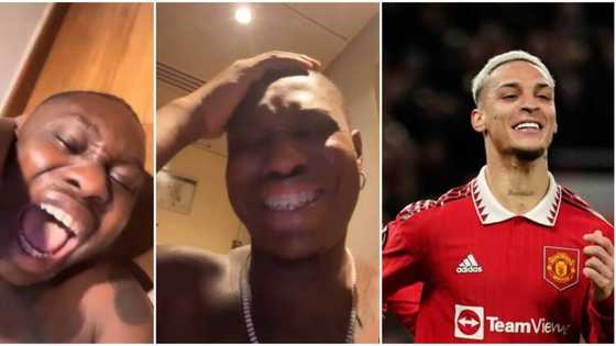 "Abi na headache?" Zlatan Ibile rolls on the floor like a child, holds his head as Man Utd wipes Barcelona