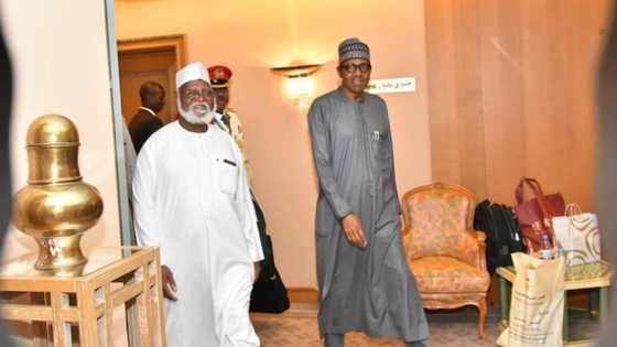 Buhari ya gana da Abdulsalamu a Saudiyya, zai dawo gida Najeriya a yau (Hotuna)