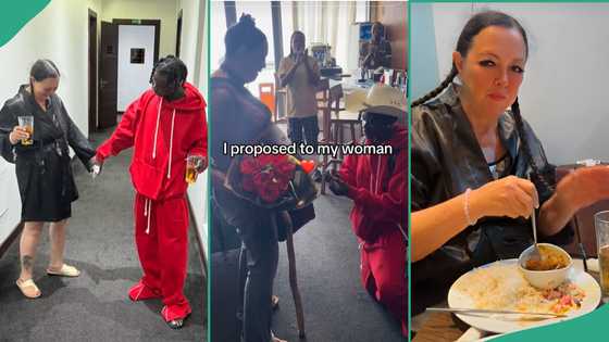 Young man proposes marriage to American woman who flew to Nigeria to visit him