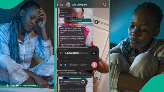 Lady cries out as ex disowns her son at 5 months, shares painful messages he sent her on WhatsApp