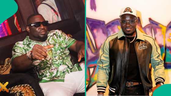 Soso Soberekon sprays bundles of dollars at Pastor Tobi Adegboyega’s birthday: “I’ll never be poor”