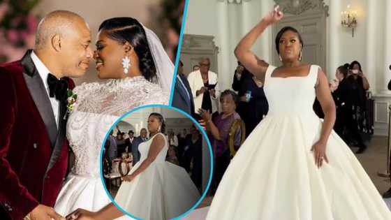 Woman who married at age 54 shares video of her classy wedding ceremony, dances in white gown