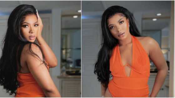 She don go do yansh too? Nigerians wonder as Liquorose shares new photos showing off her fleshy backside