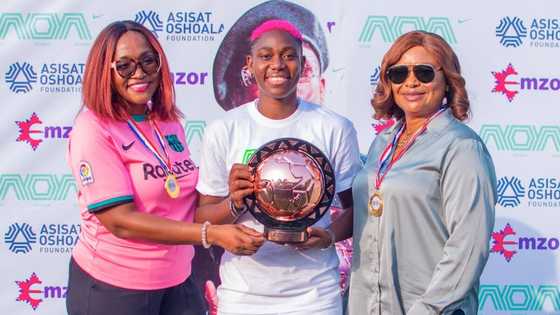 Emzor Hosts Asisat Oshoala to Grand Homecoming, Supports Football Tournament for Girls