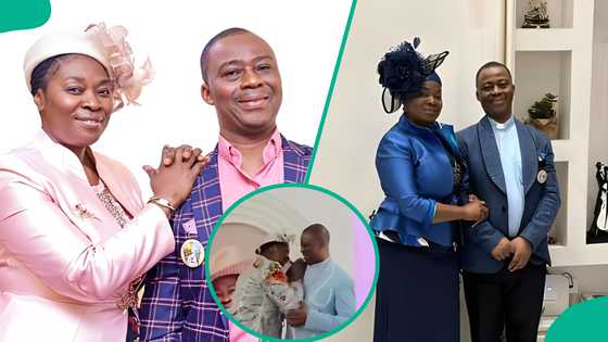Romantic Moment Between Daniel Olukoya and His Wife at Her Birthday Celebration Elicits Reactions