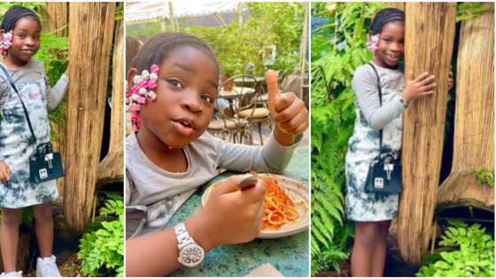 She looks like her father: Nigerians gush over adorable photos of Davido's 1st child Imade