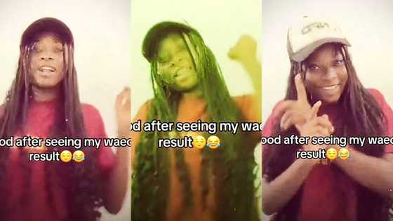 Young girl celebrates passing WAEC excellently with cheerful dance that captures her happy mood