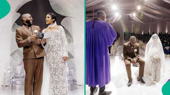 Chioma marks one month wedding anniversary, gushes over hubby, he reacts: "Can't believe it 1 month"