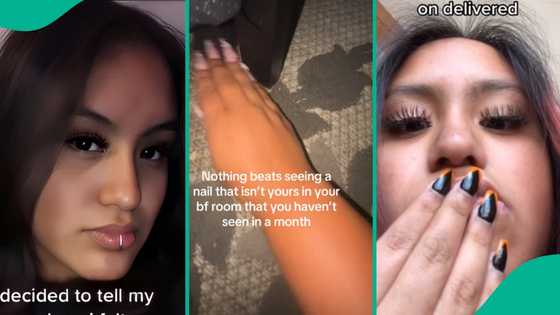 Lady who visited boyfriend after one month finds artificial item in his room, shares video