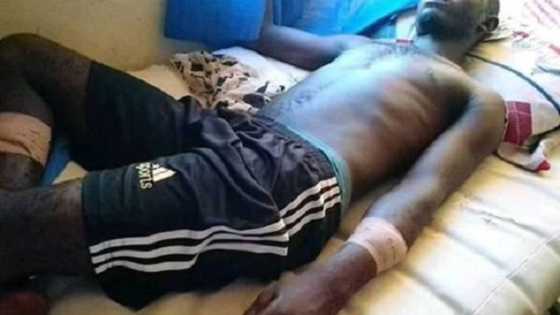 Wani mutum ya sari kaninsa da adda kan zargin yana kwartanci da matansa (Hoto)