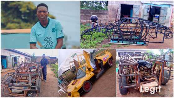 Young Nigerian man builds sports car, reveals the challenges he faced for 4 years
