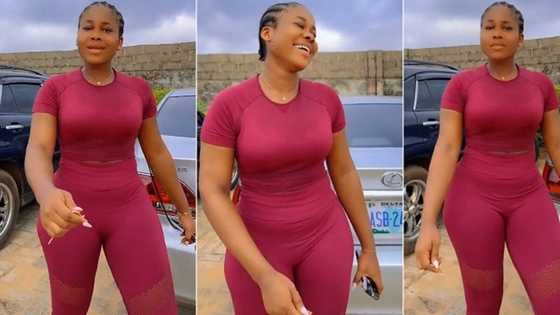 "Your shape is something else": Fine lady with thick legs flaunts her beauty in video, people react