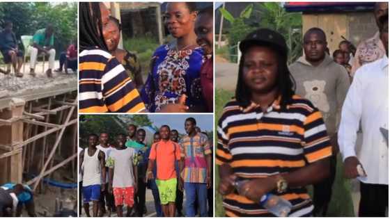 Cute moment villagers meet Bayelsa councilor who used her car allowance money to build bridge warms hearts