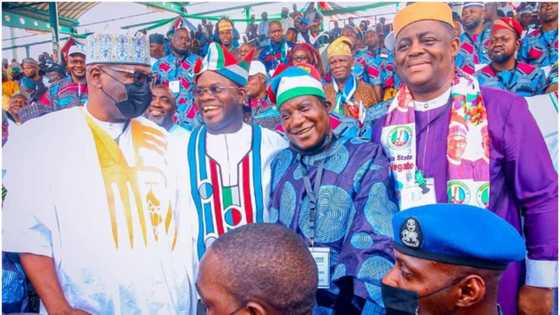 APC convention: Mystery behind Abia state delegate scarf around FFK's neck revealed
