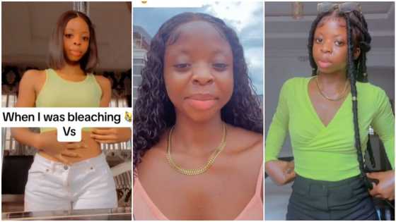 "That cream is powerful": Transformation video of Nigerian lady who stopped bleaching her skin