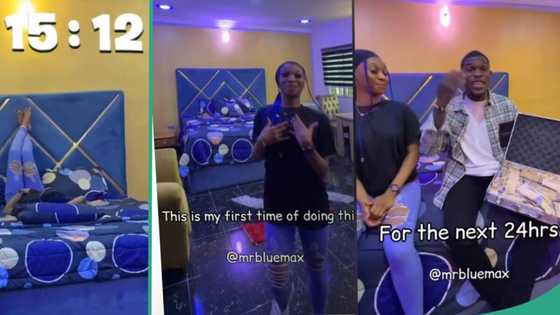 "Stay in a room for 24 hours": Nigerian lady accepts challenge for N50k, video shows how she fared