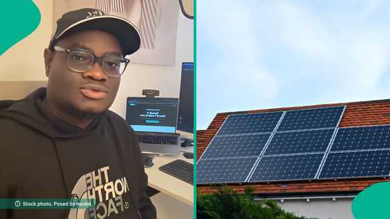 Despite 24/7 electricity in UK, Nigerian man abroad shares why he has 9 solar panels on his roof