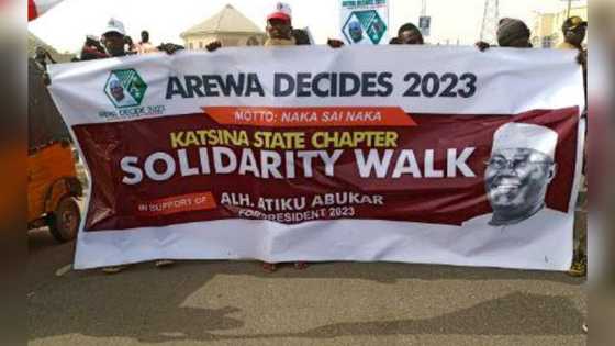 2023: Atiku Yayi Kasuwa A Katsina, Ƙungiyoyi Sama da 70 Sun Gudanar Tattakin Nuna Goyon Baya