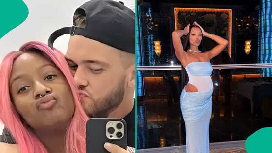 DJ Cuppy's ex Ryan Taylor's lover taunts critics with pregnancy picture: "Expecting his 2nd baby"