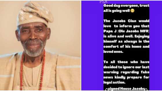 Olu Jacob’s death: Actor’s team finally reacts to claims, threatens legal action against rumour peddlers