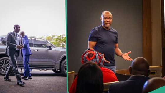 "Such a good man": Video of Herbert Wigwe chatting sweetly with schoolchildren emerges online