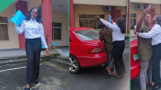 "Lecturers asked to sleep with me": Married lady who took JAMB 6 times graduates, thanks her husband