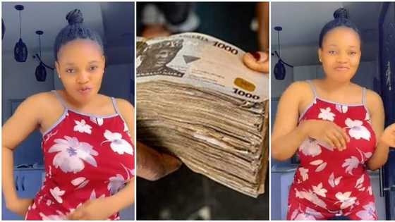 "Sack her": Nigerian housemaid surprises madam with N100k cash, viral video leaves people in disbelief