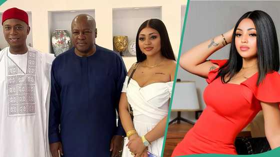 Regina Daniels takes pictures with Ghana President, fans wowed: "Such a proud moment"