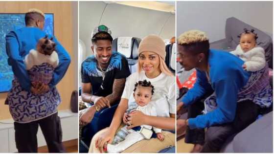 “Papa Gemma on duty”: Video of Yetunde Barnabas’ hubby Peter Olayinka backing their baby goes viral