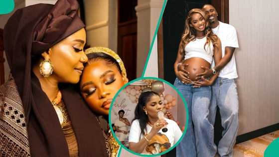 Iyabo Ojo explains why Priscy's pregnancy was announced before birth: "U don't hide God's blessings"
