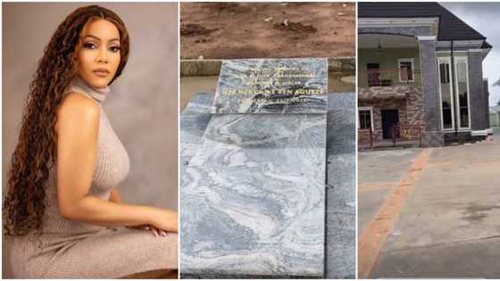 "The mansion is so big and beautiful": Reactions as Maria visits dad's grave in village, shares touching video