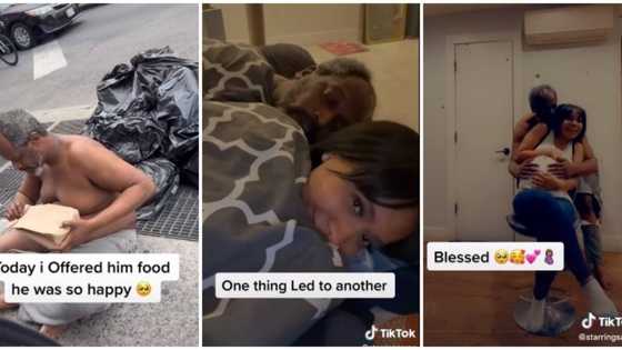 Beautiful lady "falls in love with homeless man" she took home in viral make-believe video