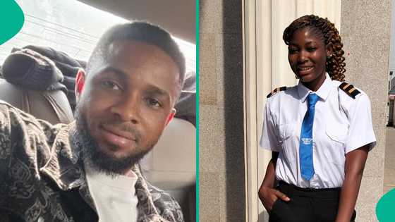 Man who funded wife's university education while jobless sponsors her to aviation school, shares why