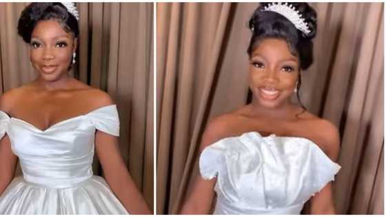 Beautiful twin sisters marry on the same day, don different wedding dresses