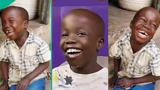 "Is this his real voice?" Viral laughing kid gets interviewed in new video, his voice melts hearts