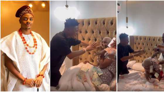“Enjoy your N4700”: Media personality Enioluwa’s friends make it rain crisp N10 and N20 notes on his birthday