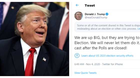 US election: Twitter flags Trump for tweeting misleading news