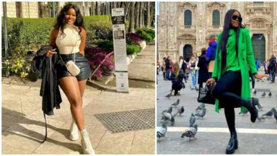 Slaying in Europe: BBNaija star Cee-C serves major style goals with 4 fashionable looks