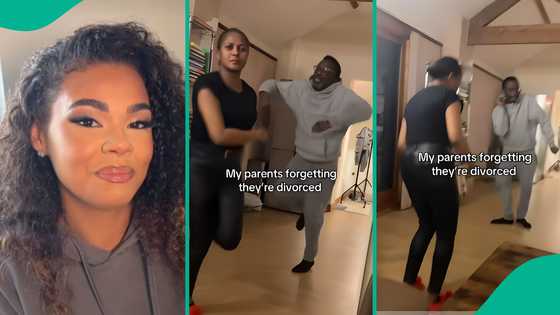 Husband and wife who are divorced seen dancing with each other happily as if still married