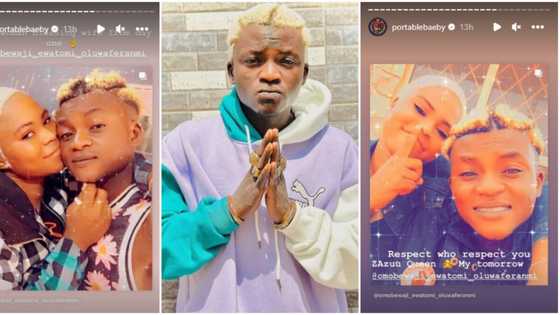“Wife from day 1”: Portable heaps praise on 1st wife Omobewaji after claims of his 2nd wife cheating on him