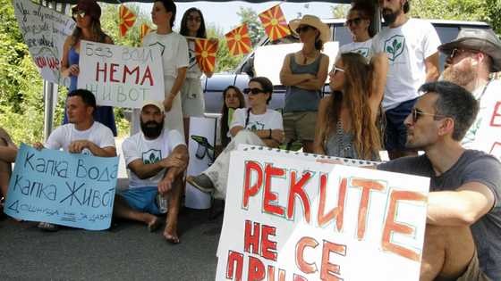 'Not backing down': activists block hydro plants in N.Macedonia