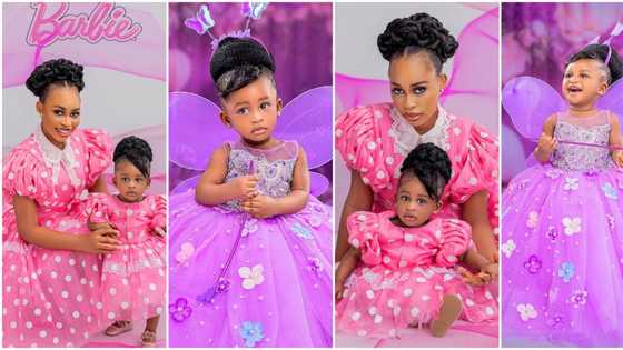 Actress Yetunde Barnabas and footballer hubby Olayinka Peters mark daughter’s 1st birthday: “She's adorable”